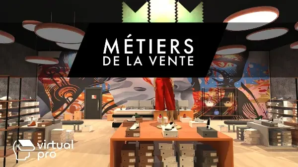 Virtual Pro-métiers de la vente et du commerce e, réalité virtuelle