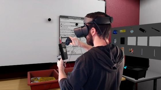 consignation électrique en réalité virtuelle