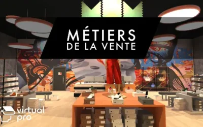 Virtual Pro-métiers de la vente et du commerce e, réalité virtuelle