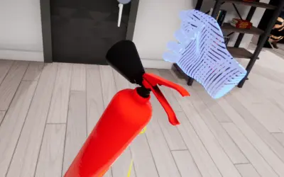 Utiliser un extincteur en réalité virtuelle