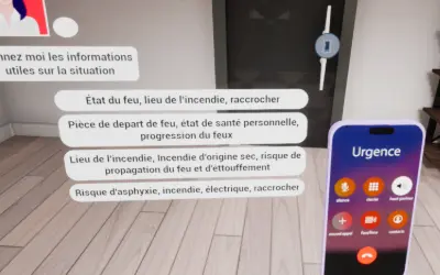 simulation réalité virtuelle prévention risque incendie